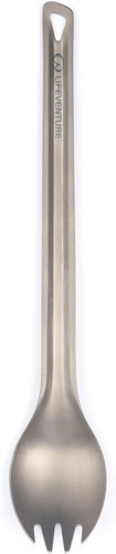 Titanium long handled cutlery - titanium,