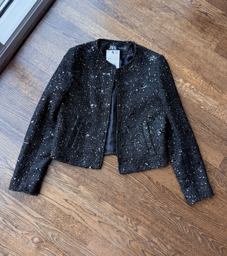 Zara women black sequin - zara,