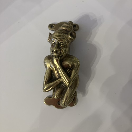Brass door knocker - brass, imp