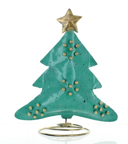 Hand made metal christmas tree - hand,