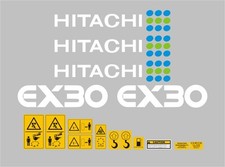 Hitachi EX30 Mini Digger Decal