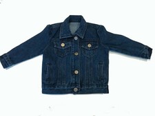 Wholesale Children Girls Boys Dark Blue Denim Jacket Age 1-2 yrs up to 11-12 yrs