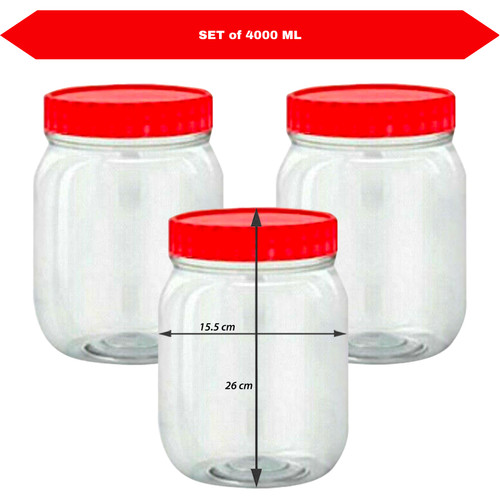 Plastic jars small large - plastic,