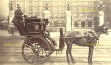 HANSOM CAB, Driver, Horse, in London January 1886