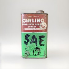 Wakefield Castrol Girling Brake and Clutch Fluid 1 Pint Vintage Oil Tin