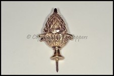 Brass Clock Finial Acorn Large Grandfather Longcase Ornament Decoration Repair