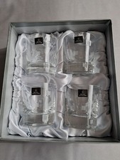 4  Boxed Royal Doulton Crystal Metro Whisky Tumblers/Rummers - Signed