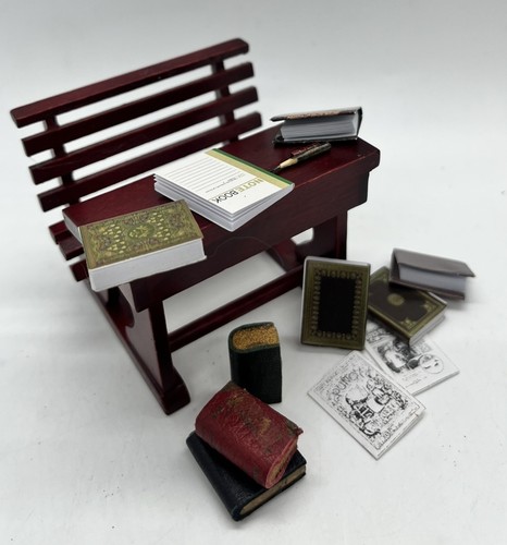 Dolls house school - , desk