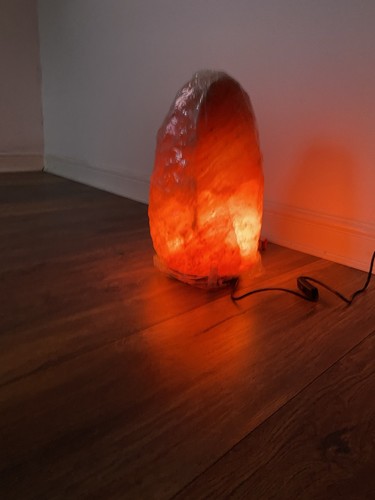 Himalayan pink salt lamp - himalayan,