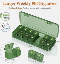 Weekly pill organizer - pill, times