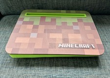 Minecraft Portable Lap Tray with Tablet Slot Good Condition