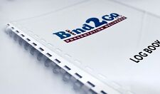 A4 21 Holes PVC CLEAR Covers Pre-Punched Holes for Comb Wire Binding 240 Micron