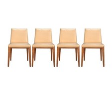 Porada Tama Leather Dining Chair, Set of Four