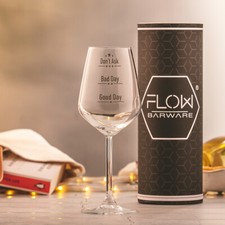 Wine / Whisky Glass Good Day Bad Day Don’t Ask Tumbler Novelty Glasses Gift Tube