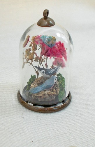 Doll house miniature bird - doll, on