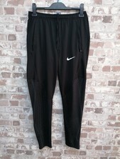 NIKE DRI-FIT Mens Slim Fit Tracksuit Trousers Joggers Medium Black Polyester 