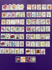 15 Sets Japan Hospitality Flowers Postage Stamps. Ref 151