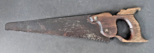 Vintage hand saw ornate handle - vintage,