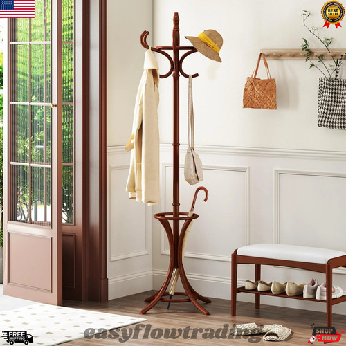 Freestanding coat rack with - freestanding,