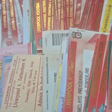 USED MATCH TICKETS - Liverpool HOMES (4) - UPDATED