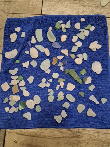 100 seaglass pieces - seaglass,