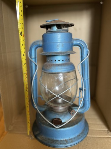 Blue metal glass oil - metal,