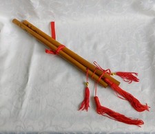 Traditional 7 Hole Asian Bamboo Flute Clarinet  Musical Instrument