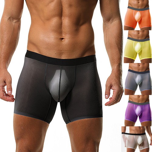 Men ice silk underwear long - men's, ice-silk