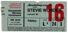 WONDER, STEVIE - 1984 - Ticket