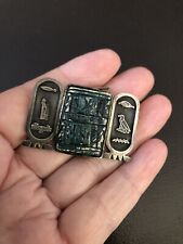 Vintage Sterling Silver Egyptian Revival Hieroglyphic Brooch/Pendant