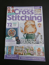 World of Cross Stitching  #331 Astrology Art Nouveau Cottage Floral ABC Easter