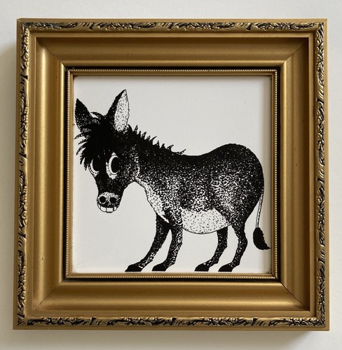 Vintage donkey tile kenneth - donkey,