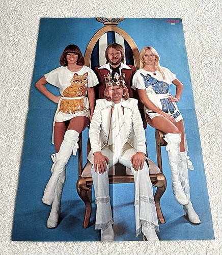 Abba 1975 cat dress - cat, poster