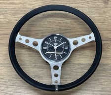 FAULTY Vintage West German Novelty Steering Wheel Wall Clock - Presta GT