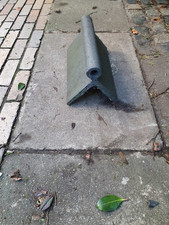 Roof Tiles/Reclaimed Roll Top Ridge Tiles/90° Stafford Blue Ridge Tile @£8each