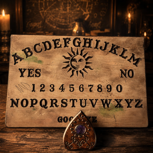 Handmade wooden ouija board - ouija, &