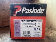 Paslode Square Twist Nails Electro Galvanised 3.4 x 35mm 500 Loose
