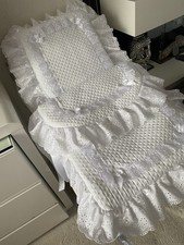 Dolls White Pram Set Suitable