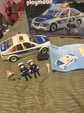 Playmobil Police Car 5184 Few Items Missing But In Good Play Worn Condition