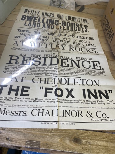 Old staffordshire poster - old,