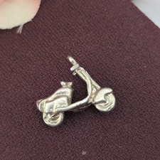 Vintage Silver Vespa Charm