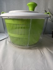Kitchen Craft Salad Spinner and Dresser - White/Green For Parts