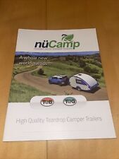 nuCamp Teardrop Camper RV Trailers Brochure Color Catalog T@B T@G TAB TAG