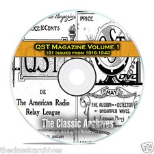 QST Magazine, Volume 1, 191 Vintage Old Time Ham Radio Issues DVD CD C05