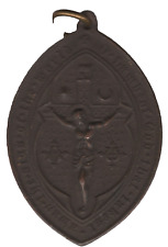 1862 Oval Religious Medal – Antique Christian Devotional Pendant