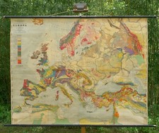 VINTAGE | SCHOOL WALL MAP