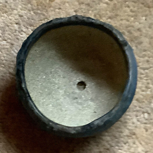 Small round ceramic bonsai pot - small,