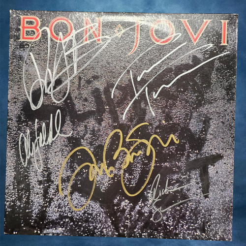 Bon jovi signed vinyl - jovi, record
