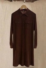 Brown Cord Shirt Dress NEW