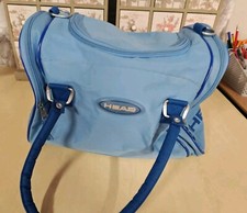 Vintage 90s Head St Moritz Sports Travel Gym Bag Holdall light blue classic. Vgc